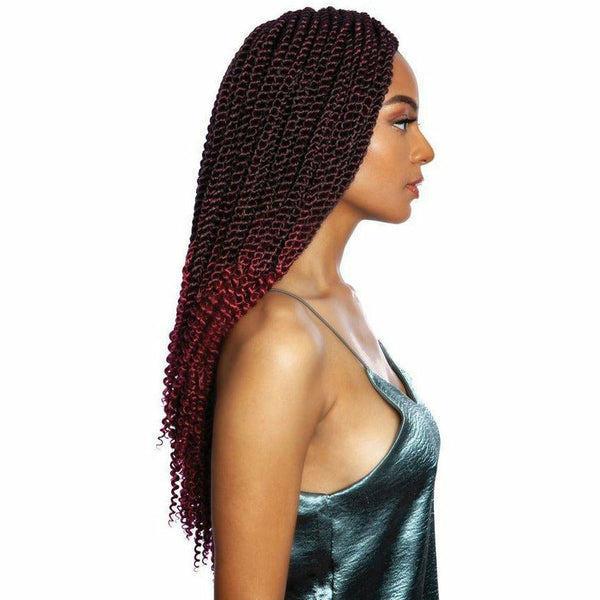 BOX302-3X Curly Ends Box Braid 18 Afri-Naptural Crochet Braids