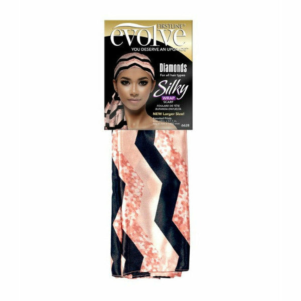 Evolve Silky Wrap Head Scarf, Multicolor, 1 Count 