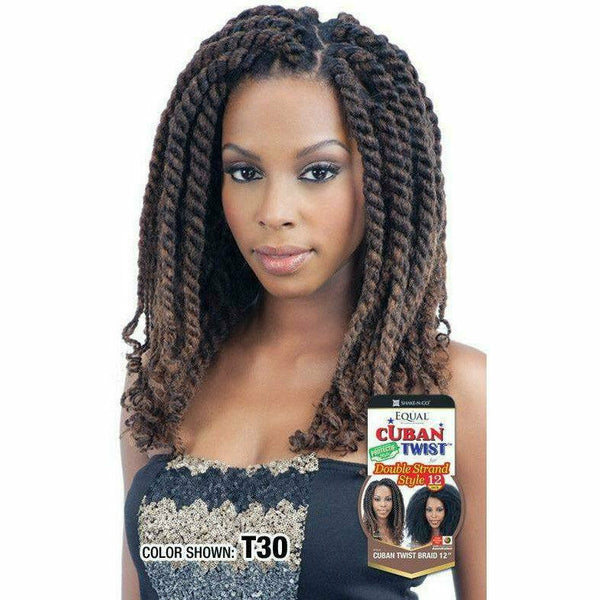 FreeTress: Equal Cuban Twist Braid 12 Synthetic Hair Double Strand St –  Beauty Depot O-Store