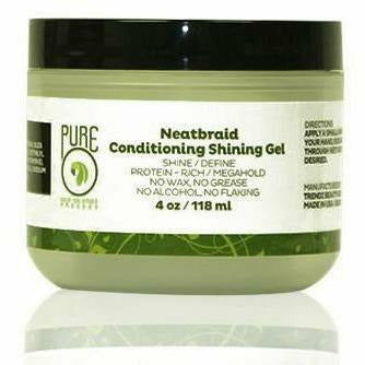 First time trying 'Pure Neatbraid Conditioning Shining Gel' ☺️ #fyp #v, Braid Gel Reviews
