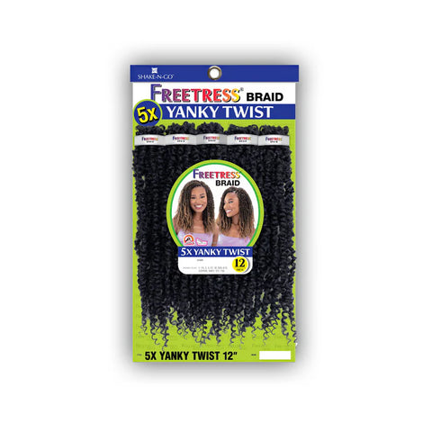 FreeTress Crochet Hair FreeTress: 5X YANKY TWIST 12"