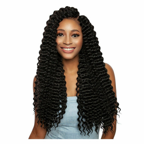 Goddess Curly Box Braids Crochet Hair Brown 3X Wavy Crochet Box