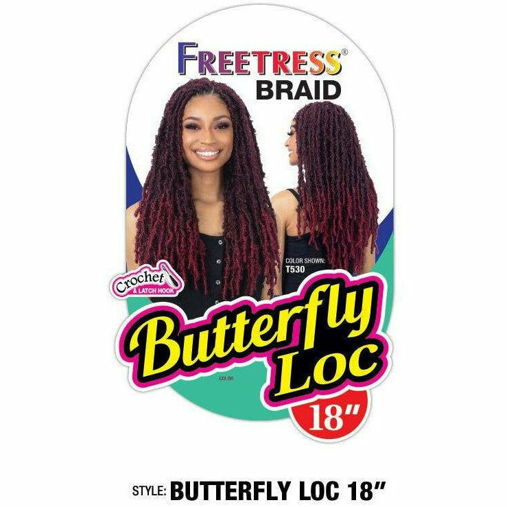 New Butterfly Locs Crochet Hair 18 inch 6 Packs Long Brazil