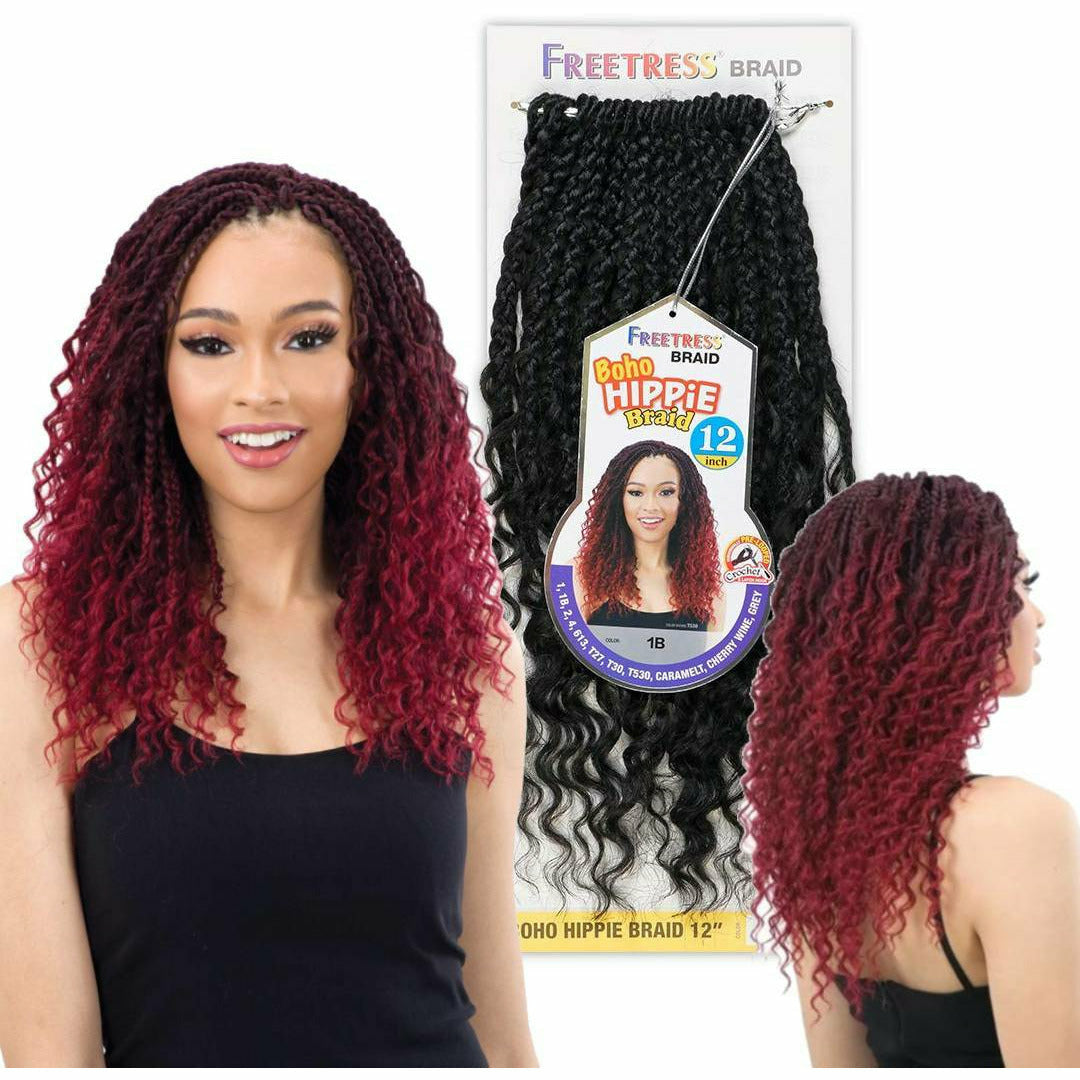 FreeTress Boho Hippie Braid 12" Crochet Braids Beauty Depot OStore