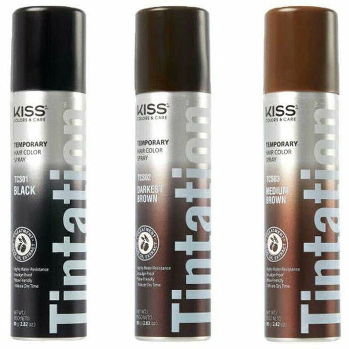 RED by Kiss Tintation Temporary Hair Color Spray, Instant Gray Root Cover  Up, Water-Resistant, Smudge-Proof, Easy Wash Out, Hairline & Barber
