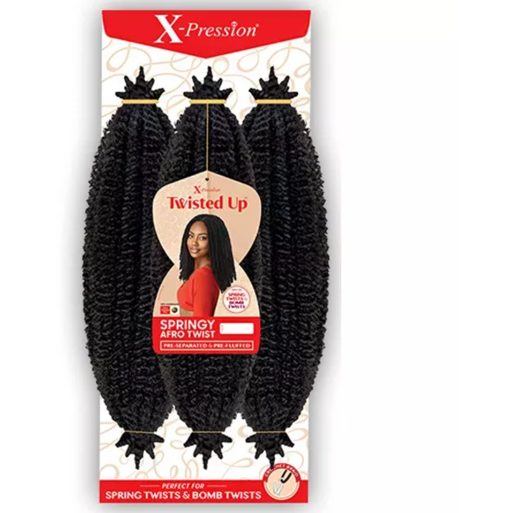 Outre: X-Pression Twisted Up 3X Springy Afro Twist 16 Crochet Braids –  Beauty Depot O-Store